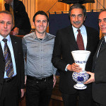 Da sn. Bucci (Pres. Panathlon), Simoni, Bartoletti e il figlio di Salvatore Gioiello, Maurizio 